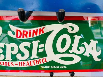 PEPSI-COLA ADVERTISING TIN SIGNS