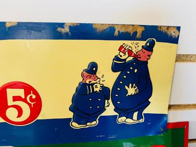 PEPSI-COLA ADVERTISING TIN SIGNS