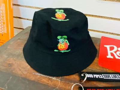 RAT FINK BUCKET HAT, SIGN AND KEYCHAINS