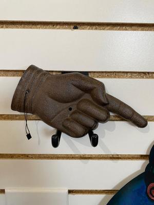 BIG BOY SIGN AND CLASSIC CAST IRON HAND POINTING A FINGER