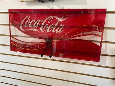 COCA-COLA POP MACHINE GLASS PIECE AND LARGE HOPPER PICTURE BOOK