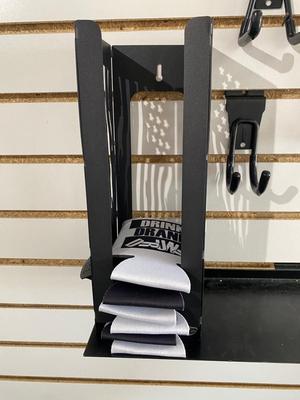 AMERICAN MULTI PURPOSE WALL BRACKET WITH CAN KOOZIES, HATS