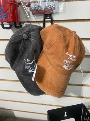 LARGE ASSORTMENT OF CAN COOLERS W/HOLDER, HATS, EMBLEMS AND MORE!
