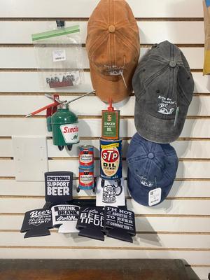 STP OIL CAN AND OTHERS, WITH A VARIETY OF OTHER NEW ITEMS