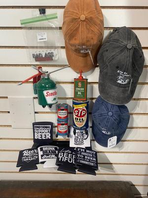 STP OIL CAN AND OTHERS, WITH A VARIETY OF OTHER NEW ITEMS