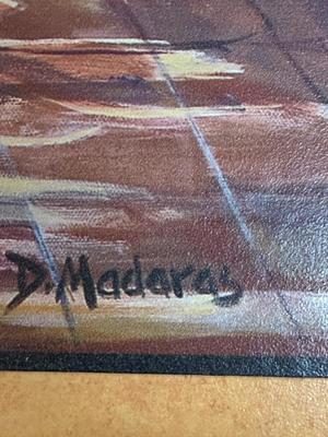 Southwest Art Tile: Large Original Painted Tile by D. Maderas