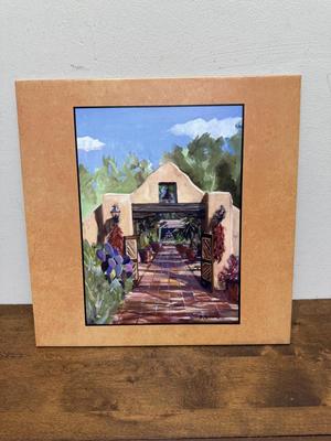 Southwest Art Tile: Large Original Painted Tile by D. Maderas