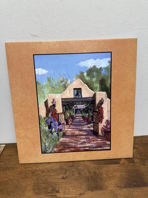 Southwest Art Tile: Large Original Painted Tile by D. Maderas