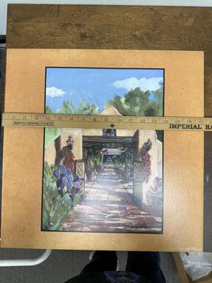 Southwest Art Tile: Large Original Painted Tile by D. Maderas