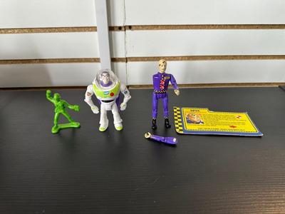 CRASH TEST DUMMY, BUZZ LIGHTYEAR & GREEN ARMY MAN