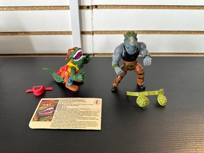 TMNT "LEATHERHEAD" & "ROCKSTEADY" ACTION FIGURES