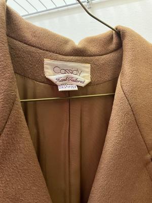 M1585 Ladies Ann Taylor Red Dress with Cassidy Wool Coat