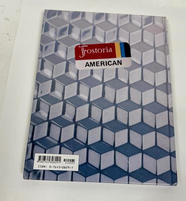 Fostoria American Line 2056 hard cover reference book by Leslie Pina for collectors