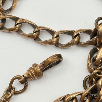 LOT 335J: Vintage 21 Jewels Illinois Watch Co Men’s Pocket Watch w/ Gold Fill Watch Chain