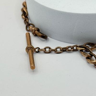 LOT 335J: Vintage 21 Jewels Illinois Watch Co Men’s Pocket Watch w/ Gold Fill Watch Chain