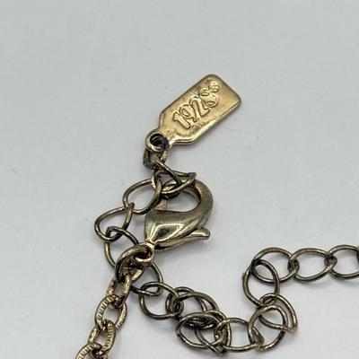 LOT 336J: Gold Tone “1928” Fairy Peridot Pendant Necklace (19”)