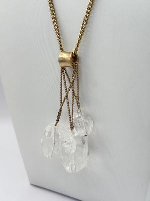 LOT 337J: 21” Kenneth Cole Rock Crystal Pendant Necklace