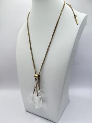 LOT 337J: 21” Kenneth Cole Rock Crystal Pendant Necklace