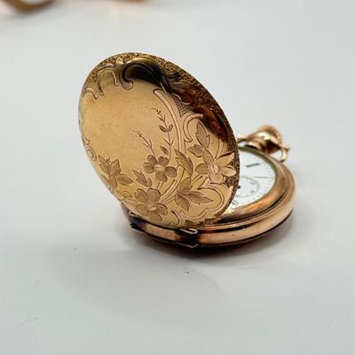 LOT 342J: Vintage Trifold Pocket Watches: Elgin & Seth Thomas