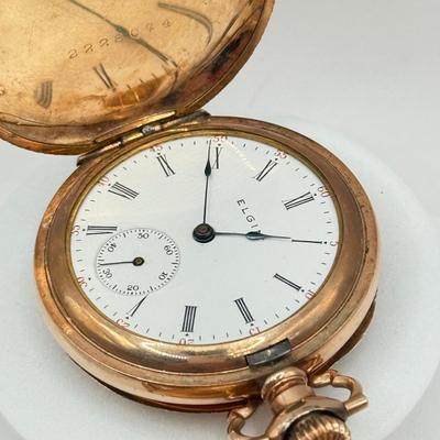 LOT 342J: Vintage Trifold Pocket Watches: Elgin & Seth Thomas