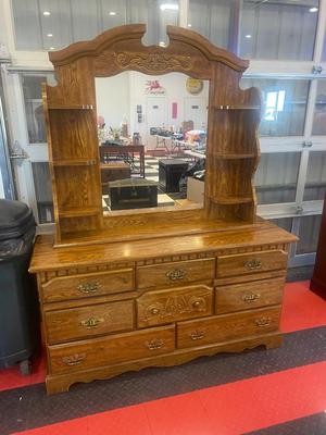 DRESSER WITH MIRROR