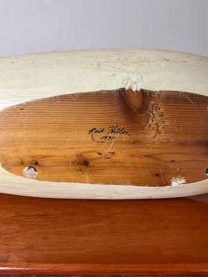 UBL634 Hand Carved Swan Decoy by Rick Heller 1991