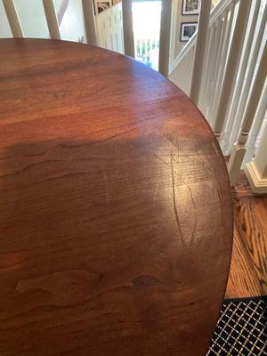 F638 Cherry Tripod Table