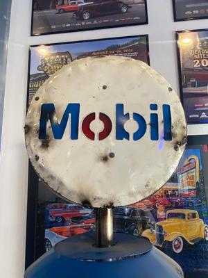 REALLY NEAT HAND CRAFTED REPRODUCTION MOBIL OIL GAS PUMP