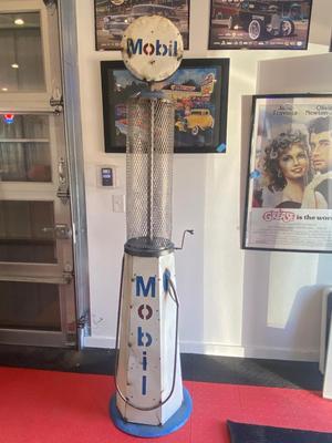 REALLY NEAT HAND CRAFTED REPRODUCTION MOBIL OIL GAS PUMP