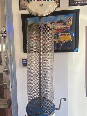 REALLY NEAT HAND CRAFTED REPRODUCTION MOBIL OIL GAS PUMP