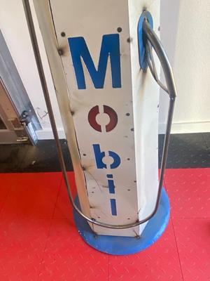 REALLY NEAT HAND CRAFTED REPRODUCTION MOBIL OIL GAS PUMP