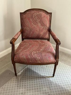 BR645 Paisley Upholstered Arm Chair