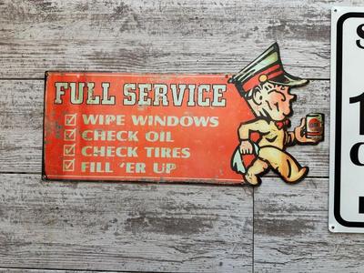 2 METAL/TIN SIGNS (1)