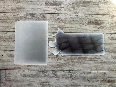 2 METAL/TIN SIGNS (2)