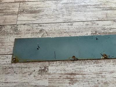 METAL SIGN, LICENSE PLATES AND AUTO INSURANCE/REGISTRATION HOLDER
