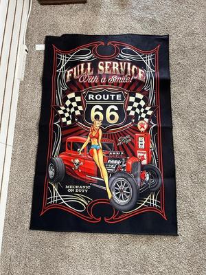 FULL SERVICE ROUTE 66 THROW RUG
