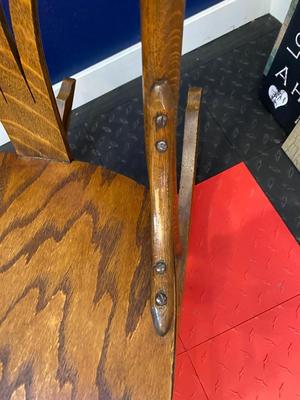 ANTIQUE ROCKING CHAIR AND FRAMED ART