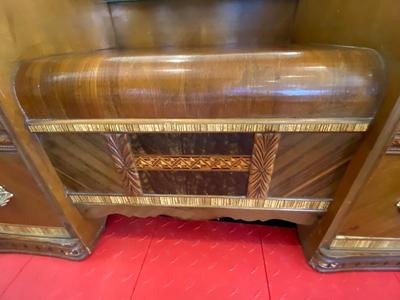 BEAUTIFUL 1930’s-1940’s WATERFALL VANITY AND STOOL