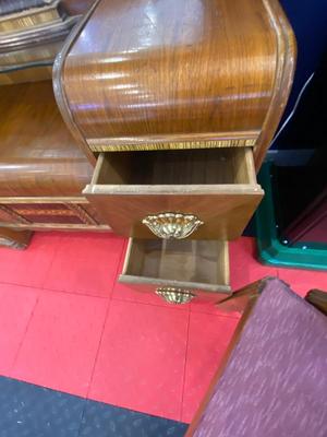 BEAUTIFUL 1930’s-1940’s WATERFALL VANITY AND STOOL