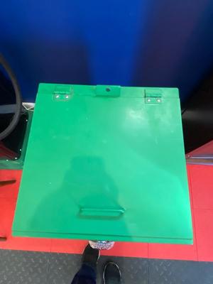 VINTAGE METAL COCA-COLA ROLLING ICE CHEST