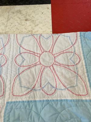 BABY QUILT AND LARGE BEDSPREAD QUILT