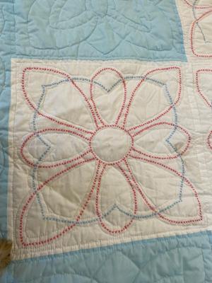 BABY QUILT AND LARGE BEDSPREAD QUILT