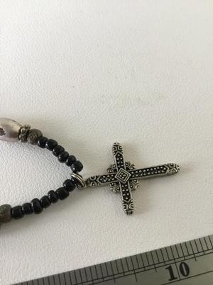Cross beaded fashion vintage necklace