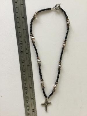 Cross beaded fashion vintage necklace