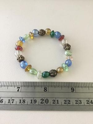 Beautiful colorful stretchy beaded bracelet