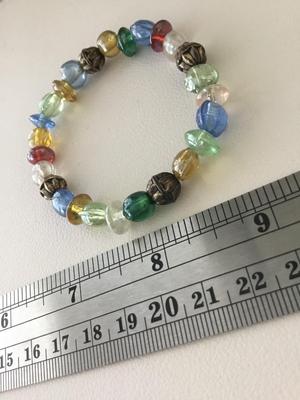 Beautiful colorful stretchy beaded bracelet