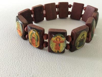 Stretchy religious bracelet