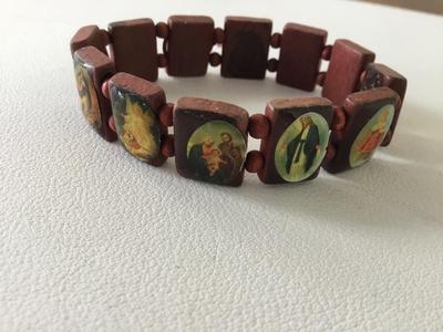 Stretchy religious bracelet