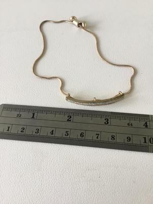 Gold tone sparkly slider bracelet