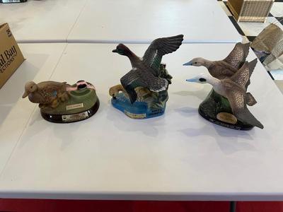 DUCKS UNLIMITED JIM BEAM DECANTERS